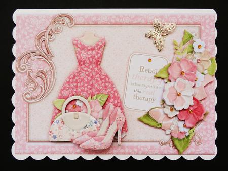 Retail Therapy is Cheaper Than Real Therapy Decoupage by Valerie Spowart