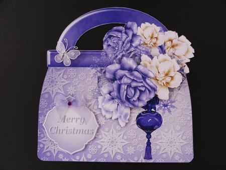 Christmas in Lavender Handbag Card Mini Kit by Valerie Spowart
