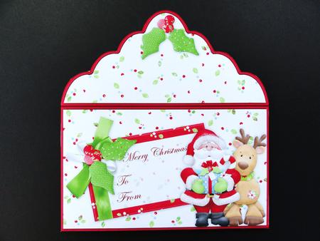 Christmas Money Wallet Santa & Rudolf by Valerie Spowart
