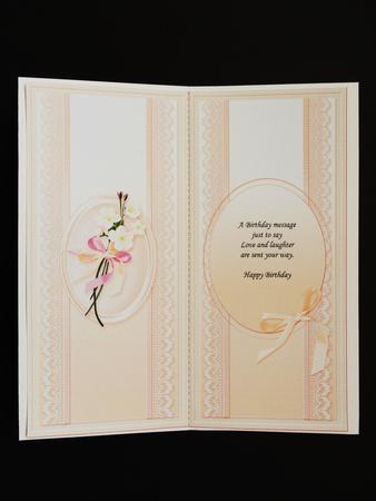 Spray of Flowers with Lace Matching Dl Insert by Valerie Spowart