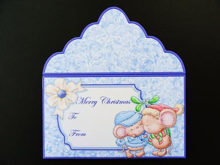 Christmas Money Wallet Mistletoe Mice by Valerie Spowart