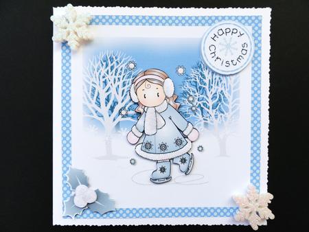 Ice Skating Chloe Topper by Valerie Spowart
