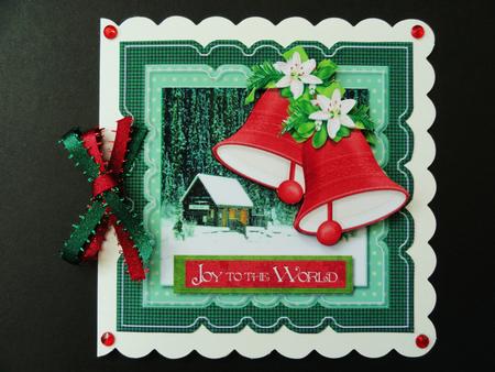 Mini Kit Christmas Bells Scallop Topper by Valerie Spowart
