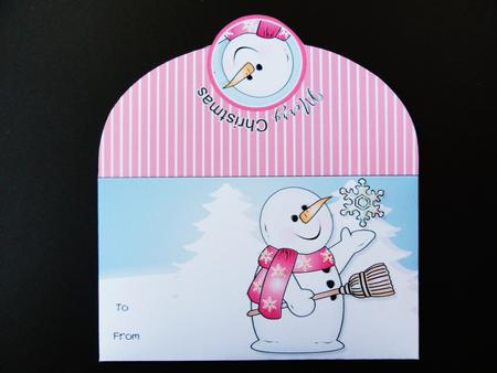 Chilly with Snowflake Christmas Money Wallet by Valerie Spowart