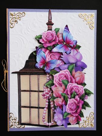 Lantern ,roses & Pearls by Valerie Spowart