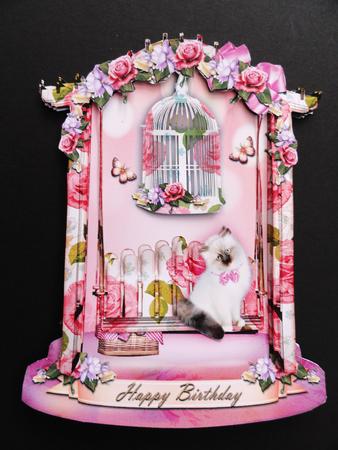 Lovely Arbor with Soft Roses by Valerie Spowart