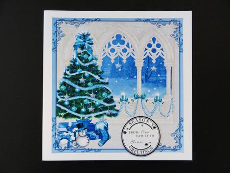 Christmas Tree in Blue by Valerie Spowart