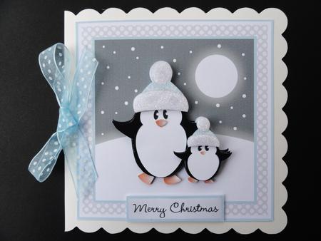 Penguin Snowy Wishes Topper by Valerie Spowart