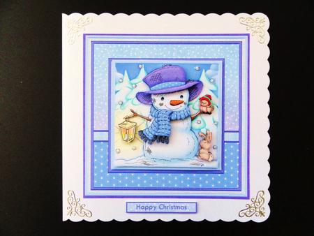 Snowman and Pals Mini Kit with Decoupage by Valerie Spowart