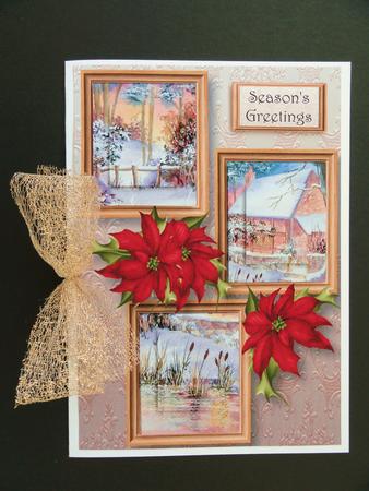 Winter Cottage Frame Trio by Valerie Spowart
