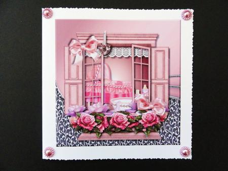 Window New Baby Girl by Valerie Spowart