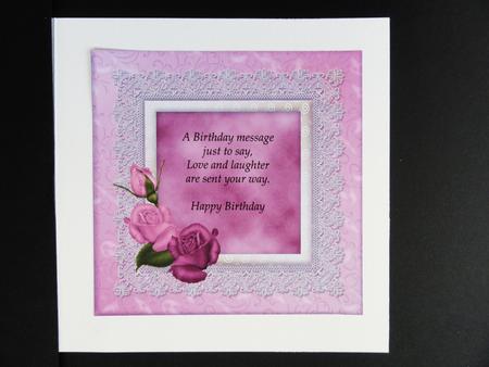 Lacy Lovelies 7" x 7" - Rosy Posy Insert by Valerie Spowart