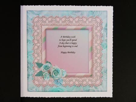 Lacy Lovelies 7" x 7" - Shabby Posy Insert by Valerie Spowart