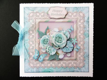 Lacy Lovelies 7" x 7" - Shabby Posy by Valerie Spowart