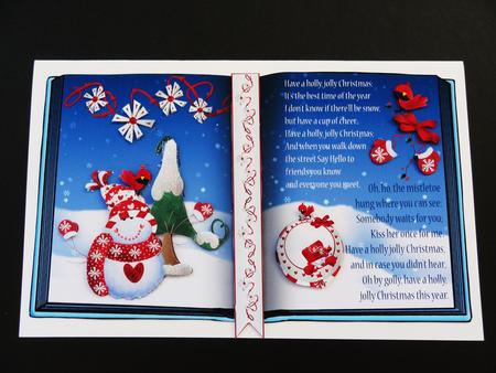 Open Book Have a Jolly Holiday Christmas Mini Card Kit by Valerie Spowart
