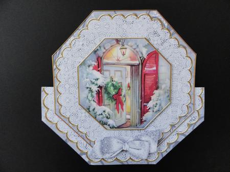 Christmas Door Deco Stand-up Large Card Mini Kit by Valerie Spowart