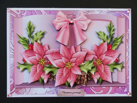 Pink Ponsettias Book Mini Kit by Valerie Spowart