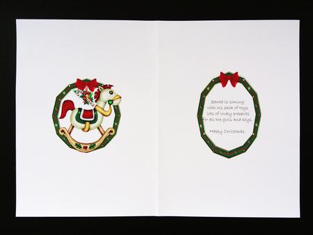 Baby's First Christmas Rocking Horse Insert by Valerie Spowart