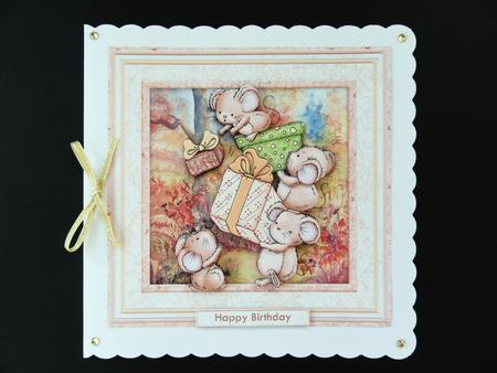 Tipsy Topsy Mice 8x8 Mini Kit & Decoupage by Valerie Spowart