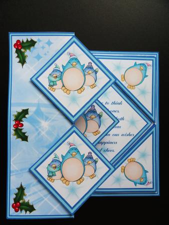 Fold Back Pop-up - Happy Penguins by Valerie Spowart