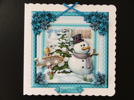 The Snowman Card Front Kit by Valerie Spowart