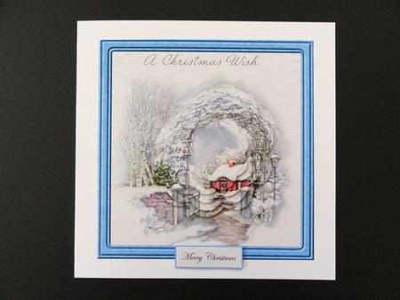 A Welcome at Christmas Card with Petal Stacker by Valerie Spowart