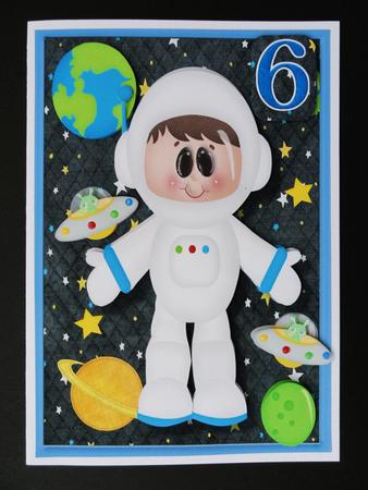 Little Astronaute Boy on the Moon  by Valerie Spowart
