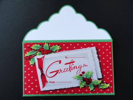 Greetings at Christmas Money Wallet by Valerie Spowart