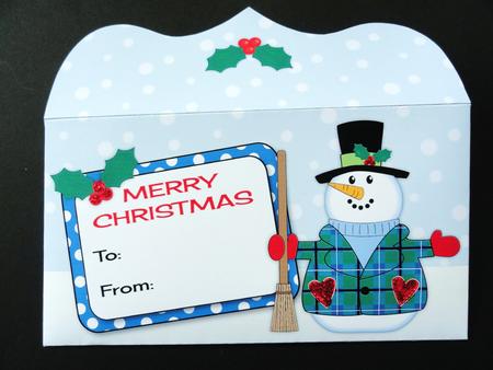 Snowman Money Wallet 6 by Valerie Spowart