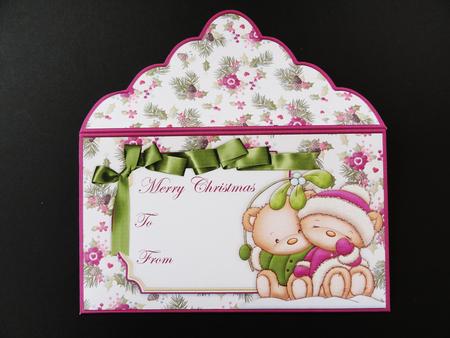 Mistletoe Kiss Christmas Money Wallet Envelope by Valerie Spowart