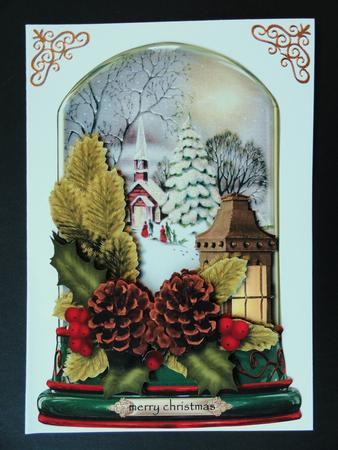 Vintage Snowscene Globe by Valerie Spowart