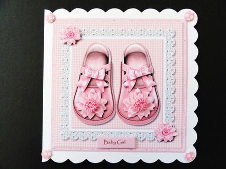 Quick Card Baby Girl Shoes by Valerie Spowart