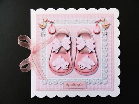 Quick Card Baby Girl Shoes 2 by Valerie Spowart