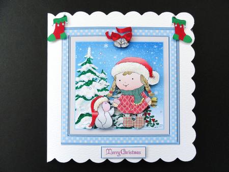 Hollys Christmas Approx: 7x7ins Mini Kit by Valerie Spowart