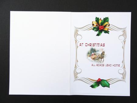 Christmas Insert Vintage 2 by Valerie Spowart