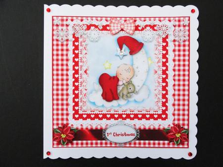 Baby Moon 1st Christmas Topper by Valerie Spowart