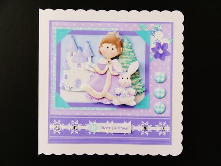 Snow Queen Christmas 8x8 Mini Kit & Decoupage by Valerie Spowart