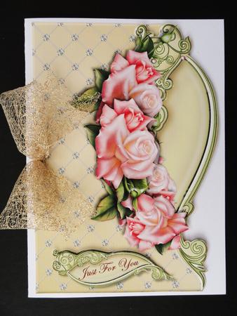 Pink Roses Over the Edge by Valerie Spowart
