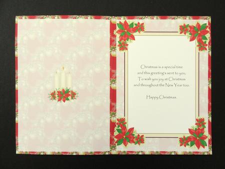 Poinsettia & Candles Insert by Valerie Spowart