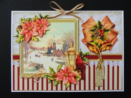 Snowy Church Scene Quick Card by Valerie Spowart