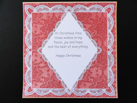 Dred Snow D.diamond 7in x 7in Square Insert Panel Sheet by Valerie Spowart