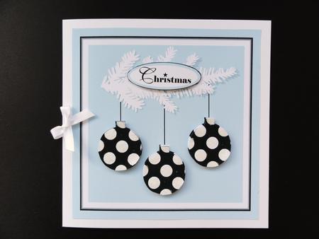 Christmas Decorations Spotty Baubles by Valerie Spowart