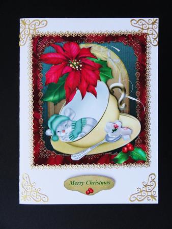 Christmas Eve Topper and Decoupage by Valerie Spowart