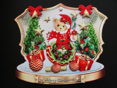 Christmas Teddy Bear by Valerie Spowart