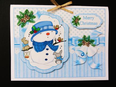 Snowman Choir Quick Card by Valerie Spowart