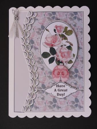 Framed Pale Pink Roses by Valerie Spowart