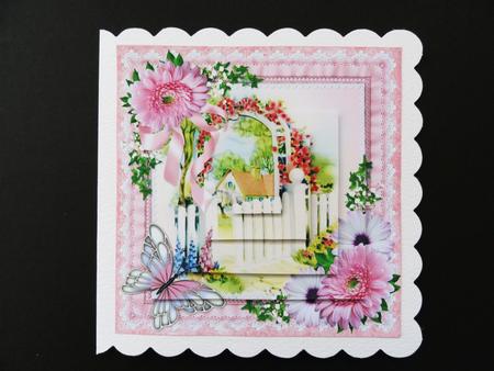 Cottage Garden Gate Pyramid by Valerie Spowart