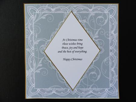 Silver Swirls 7in Diamond Insert Panel by Valerie Spowart