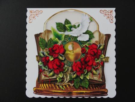 Tale of Time Globe & Red Roses by Valerie Spowart