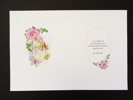 Cottage Garden Gate Pyramid Insert by Valerie Spowart